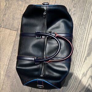 Elegant Black Leather Men's Bag LV